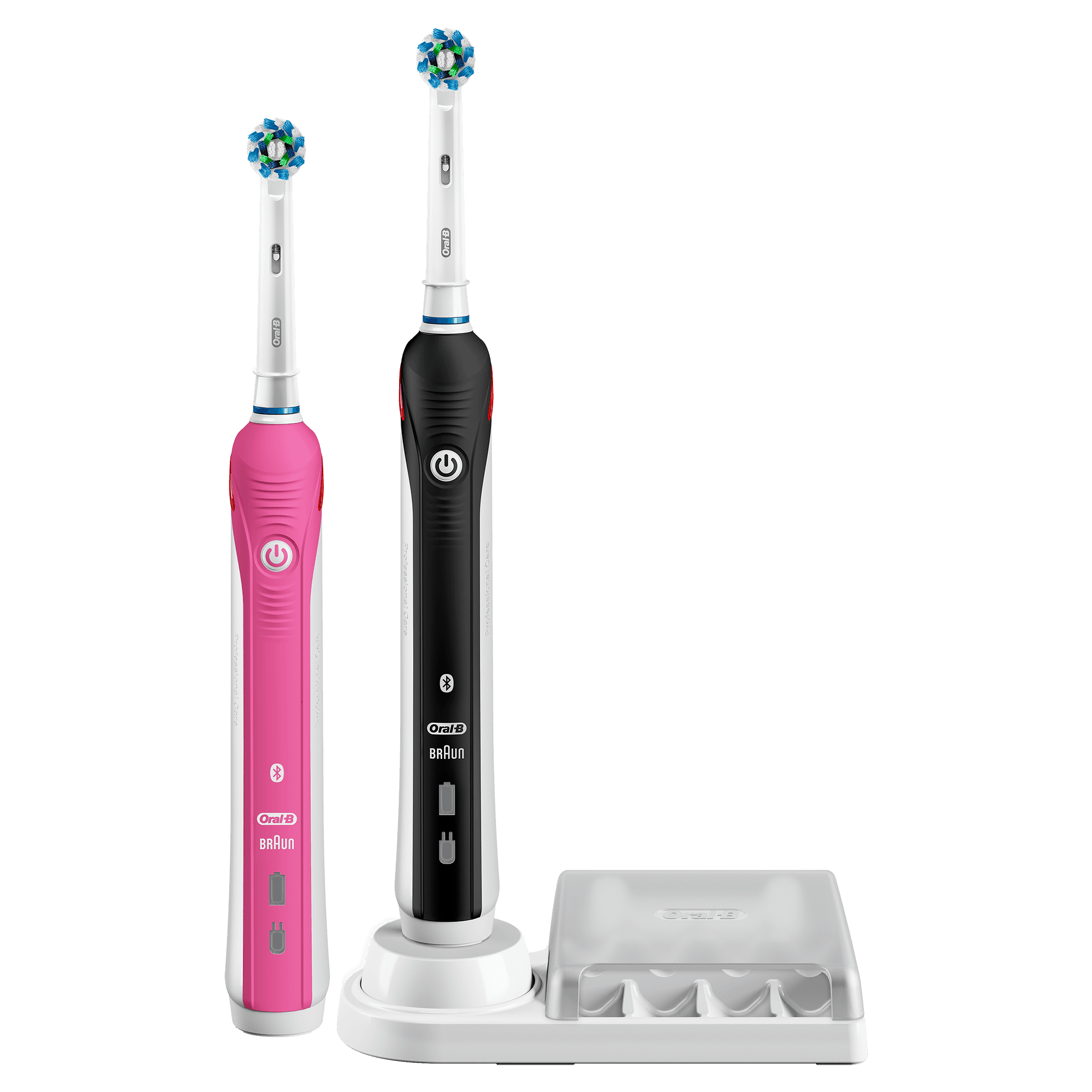 ORAL-B Smart 4 4900 Zwart en Roze - Elektrische Tandenborstel 2 stuks
