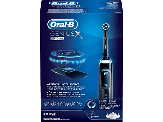 ORAL-B Genius X 20100S Zwart Elektrische Tandenborstel
