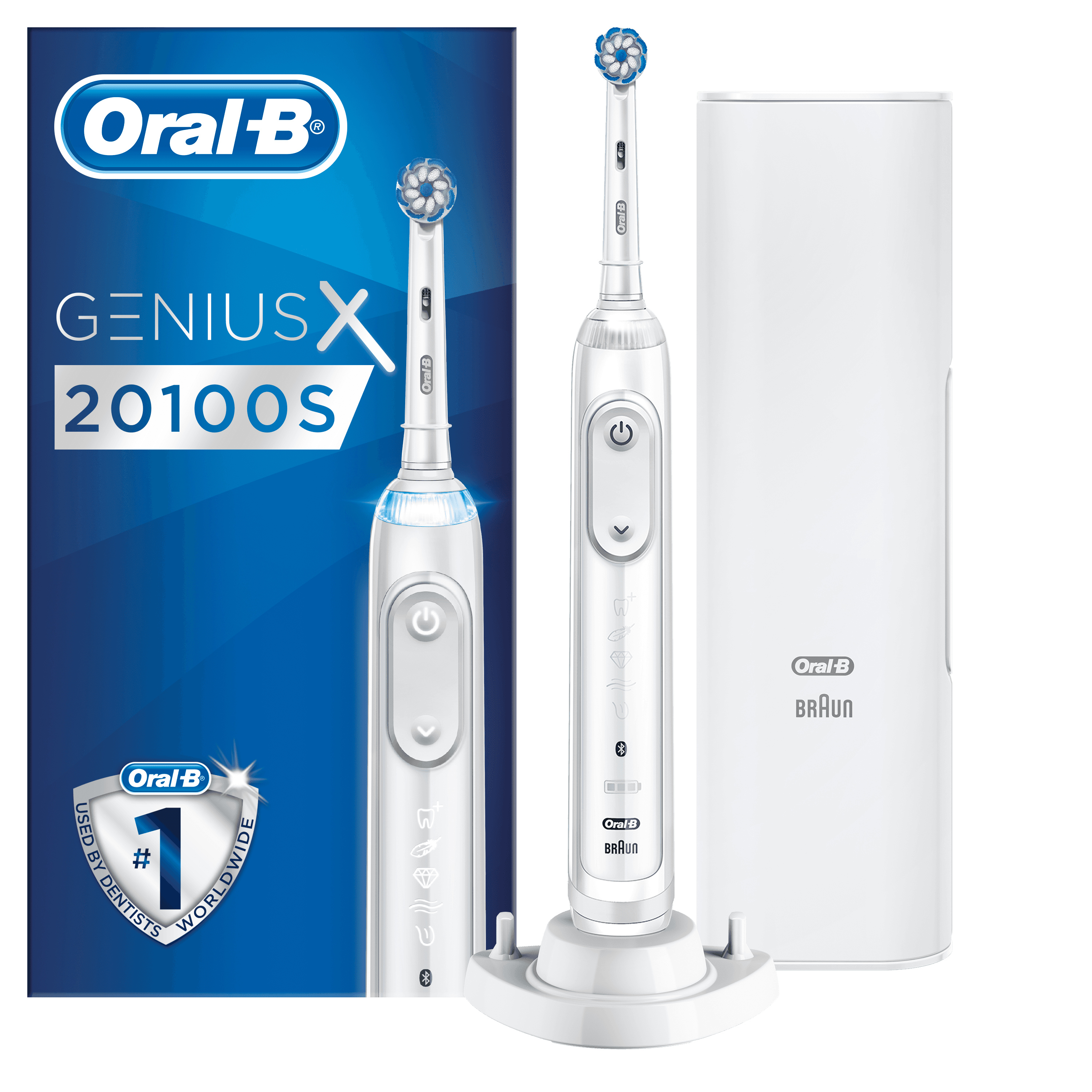 ORAL-B Genius X 20100S Wit Elektrische Tandenborstel