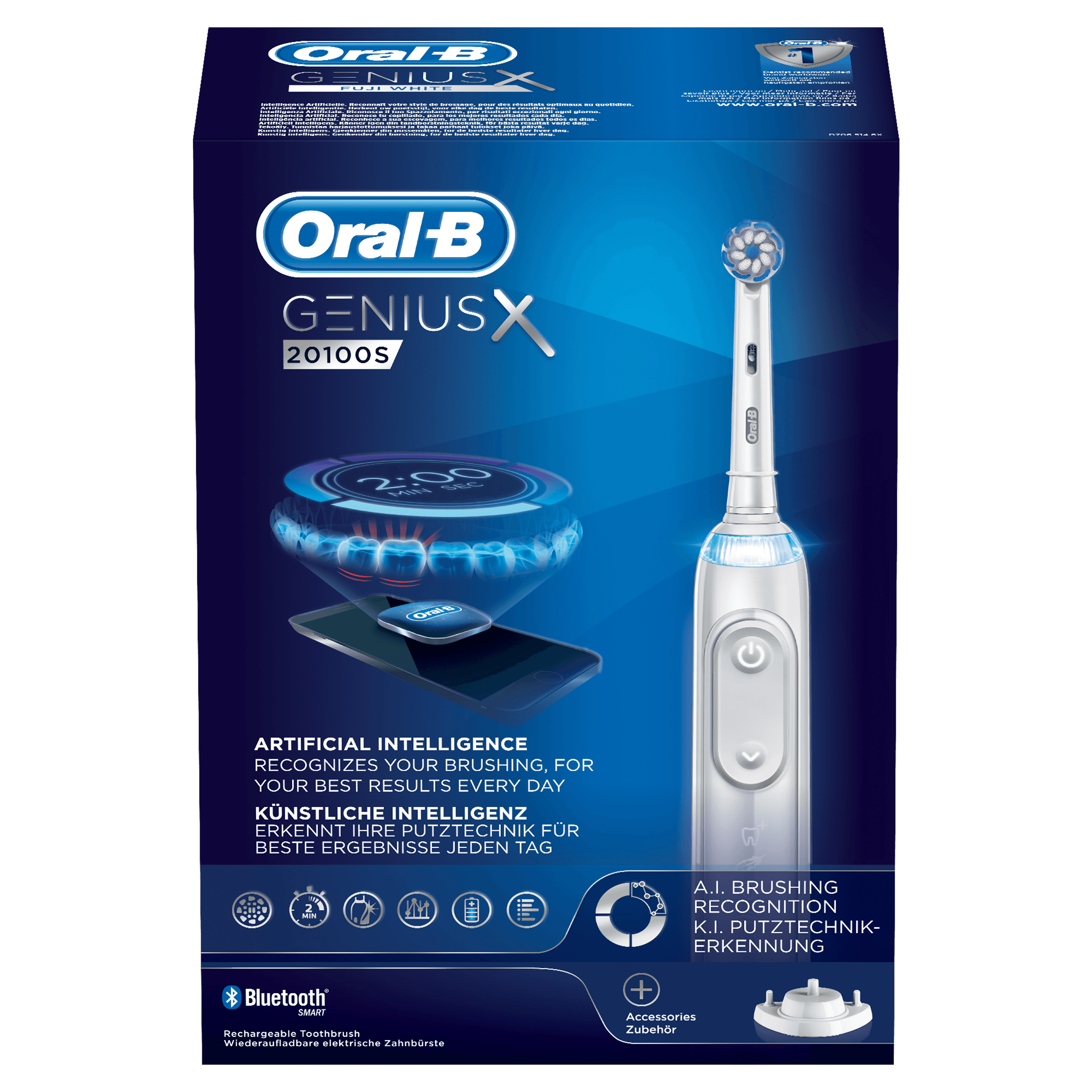 ORAL-B Genius X 20100S Wit Elektrische Tandenborstel