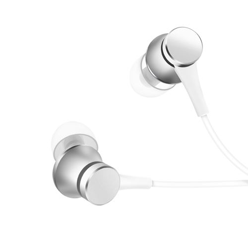 Auriculares - Xiaomi Mi Basic, De botón, Con cable, Jack 3.5 mm, Plata