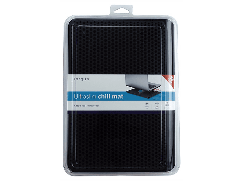 Alfombrilla para portátil - Targus Chill Mat, Alimentación USB, Negro