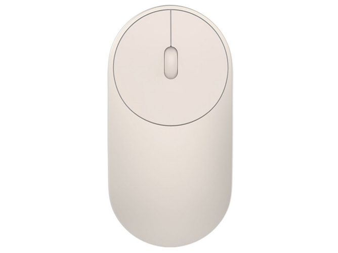 Ratón inalámbrico - HLK4008GL MI PORTABLE MOUSE (GOLD), 10 m, Blanco