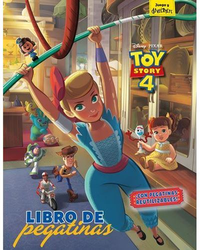 Toy Story 4. libro de pegatinas con reutilizables tapa blanda disney. 4 varios