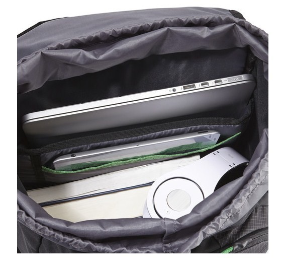 Mochila para portátil de 15.6" - Case Logic BOGD115K, tableta, Gris y verde