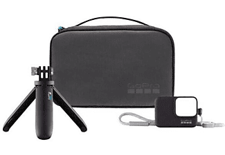 Accesorio GoPro - GoPro Travel Kit, Trípode, Estuche, QuickClip, Negro