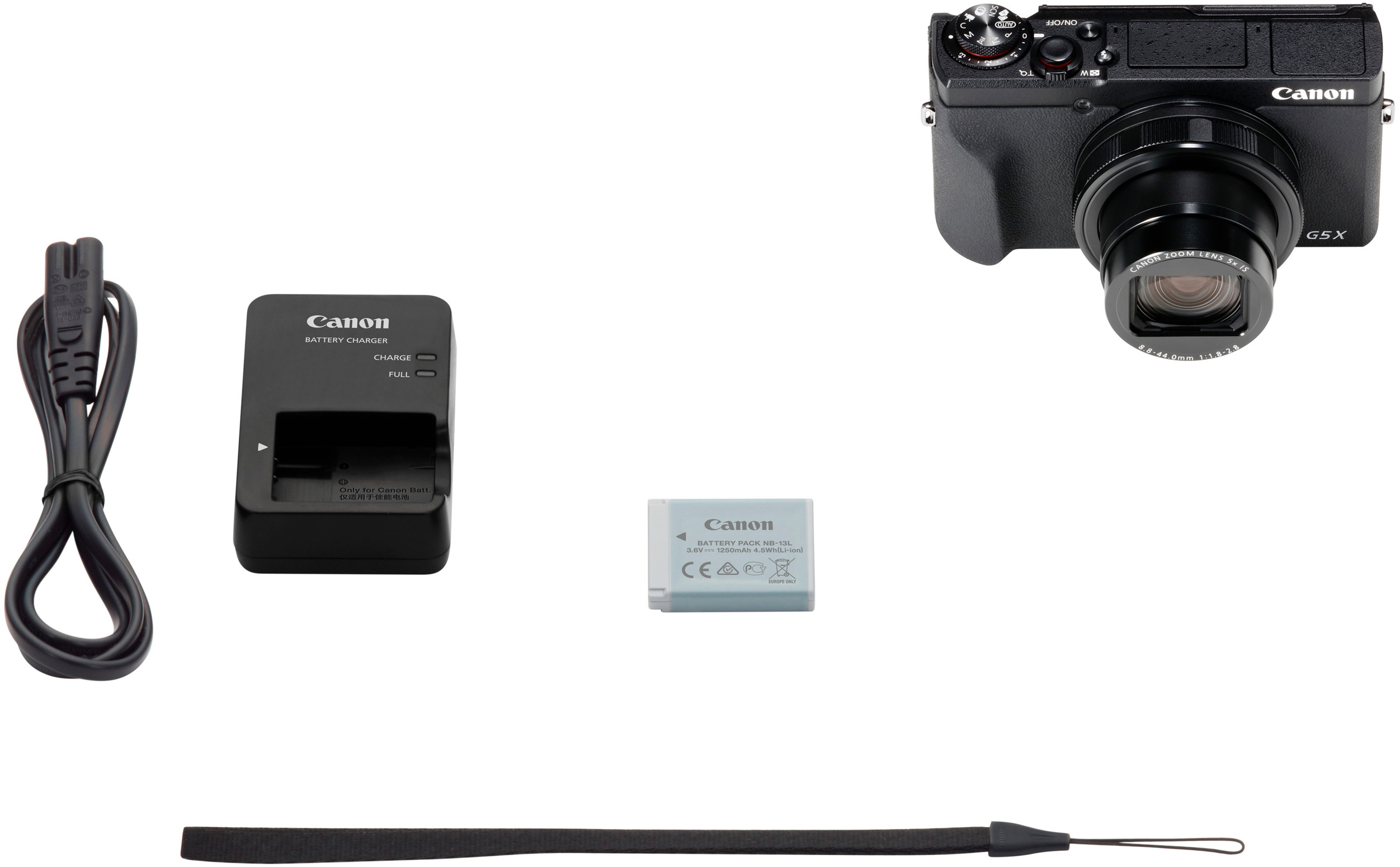 CANON PowerShot G5 X Mark II Digitalkamera Schwarz, 5fach opt. Zoom, Touchscreen-LCD (TFT), WLAN