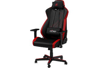 NITRO CONCEPTS S300 EX - Chaise de jeu (Noir/Rouge)