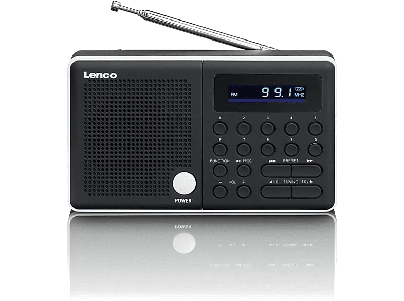 LENCO Draagbare radio USB microSD (MPR-034WH)