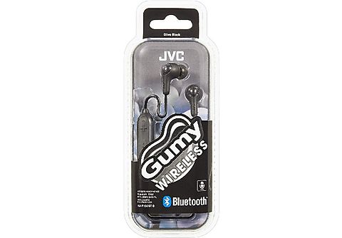 Auriculares inalámbricos - JVC HA-FY30BT-BE, De botón, Bluetooth, Hasta 5 horas, Micrófono, Negro