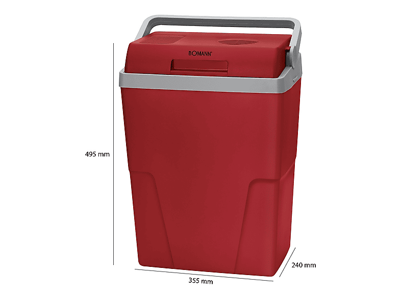 Bomann KB 6011CB Kühlbox (22 l, Rot) — Foto 5 von 5