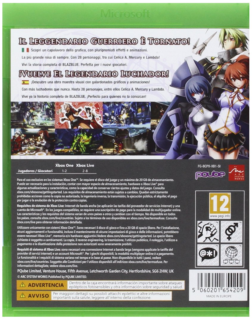 Xbox One Blazblue Chrono Phantasma Extend