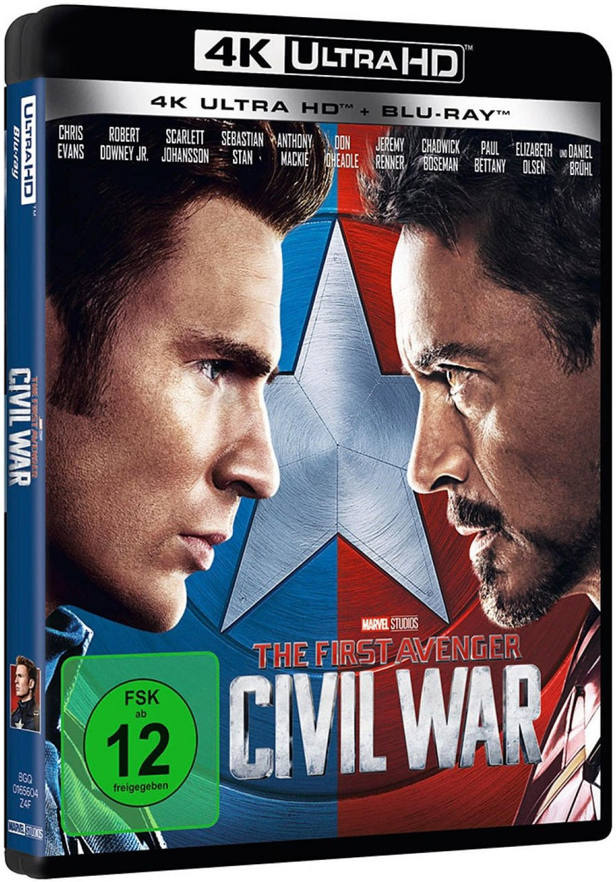 The First + Civil Avenger: HD Blu-ray Blu-ray Ultra War 4K