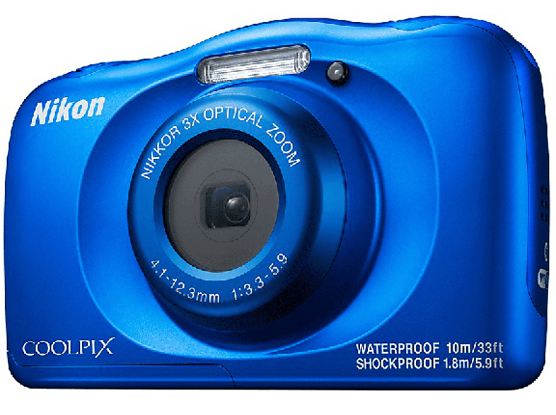 Tentación bulto Enviar Cámara acuática | Nikon COOLPIX W150, Compacta Digital, 2.7", AC, 3X, LCD,  Full HD 1080p, Resistente al Agua, Azul