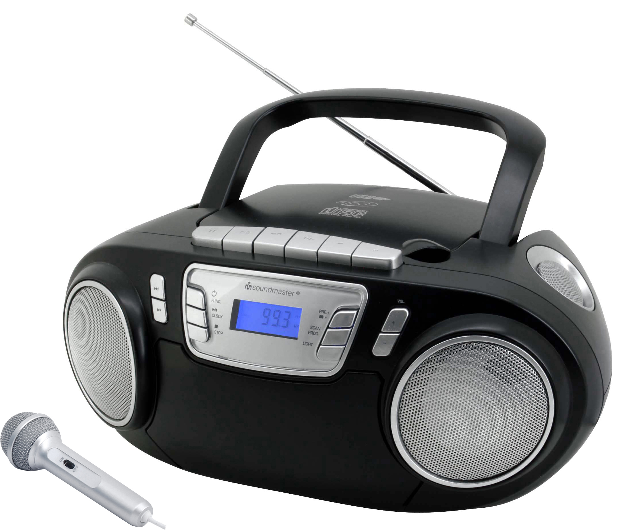 SOUNDMASTER SCD5800SW Radiorecorder, Schwarz