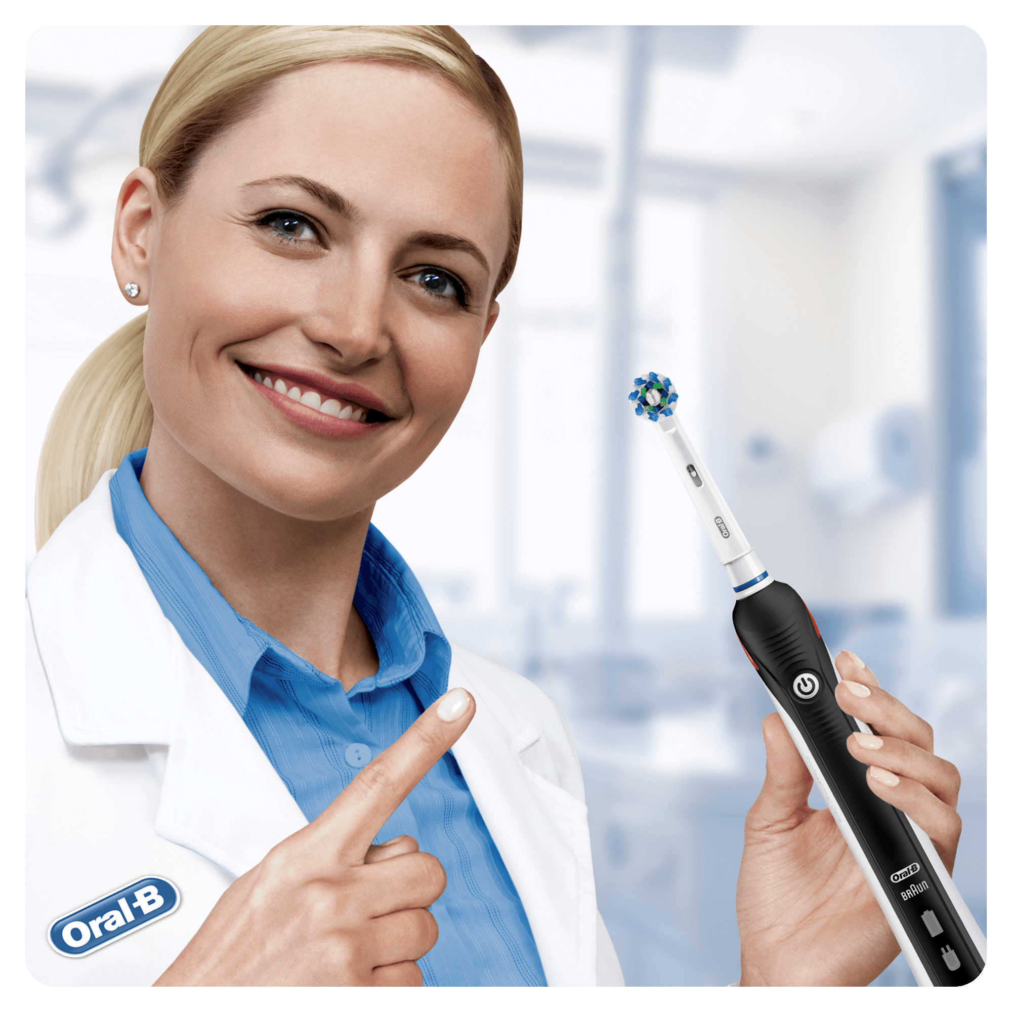 ORAL-B Smart 4 4900 Zwart en Roze - Elektrische Tandenborstel 2 stuks