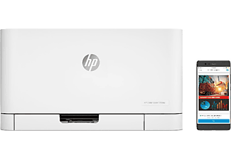 Impresora láser - HP Color Laser 150nw, 600 x 600 ppp, WiFi, Blanco