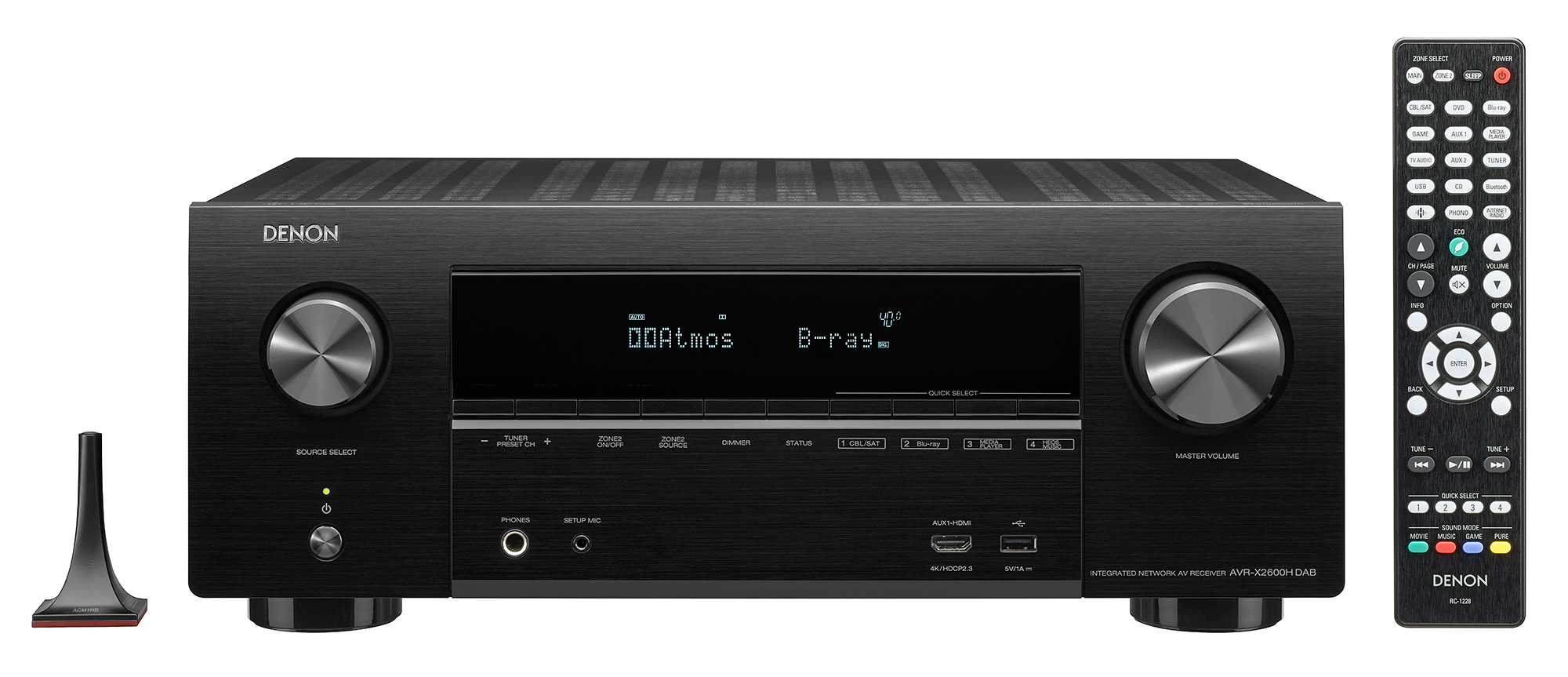 DENON AVR-X2600HDAB AV-Receiver (7.2 Kanäle, Schwarz)