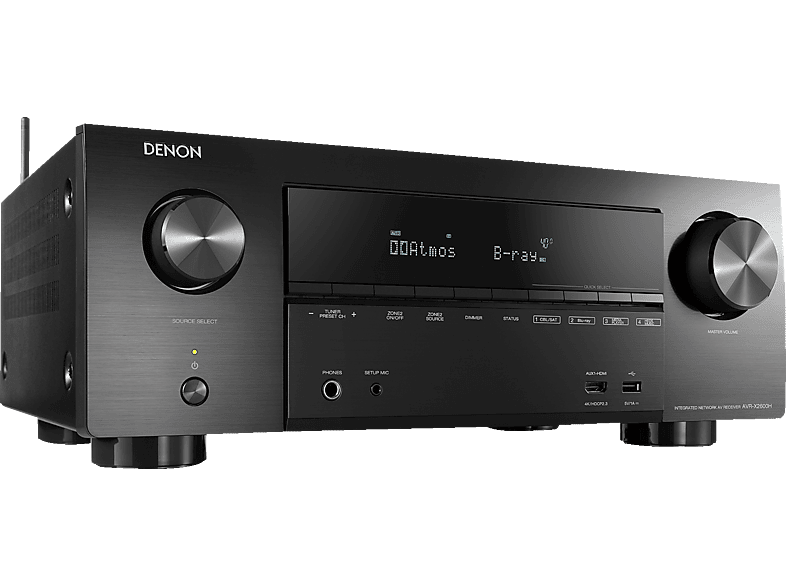 DENON AVRX2600H AVReceiver (7.2 Kanäle, Schwarz) AVReceiver