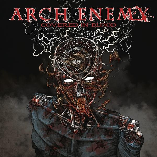 Albumcover für Arch Enemy, ein Schädel mit Auge, Blitz und Text.