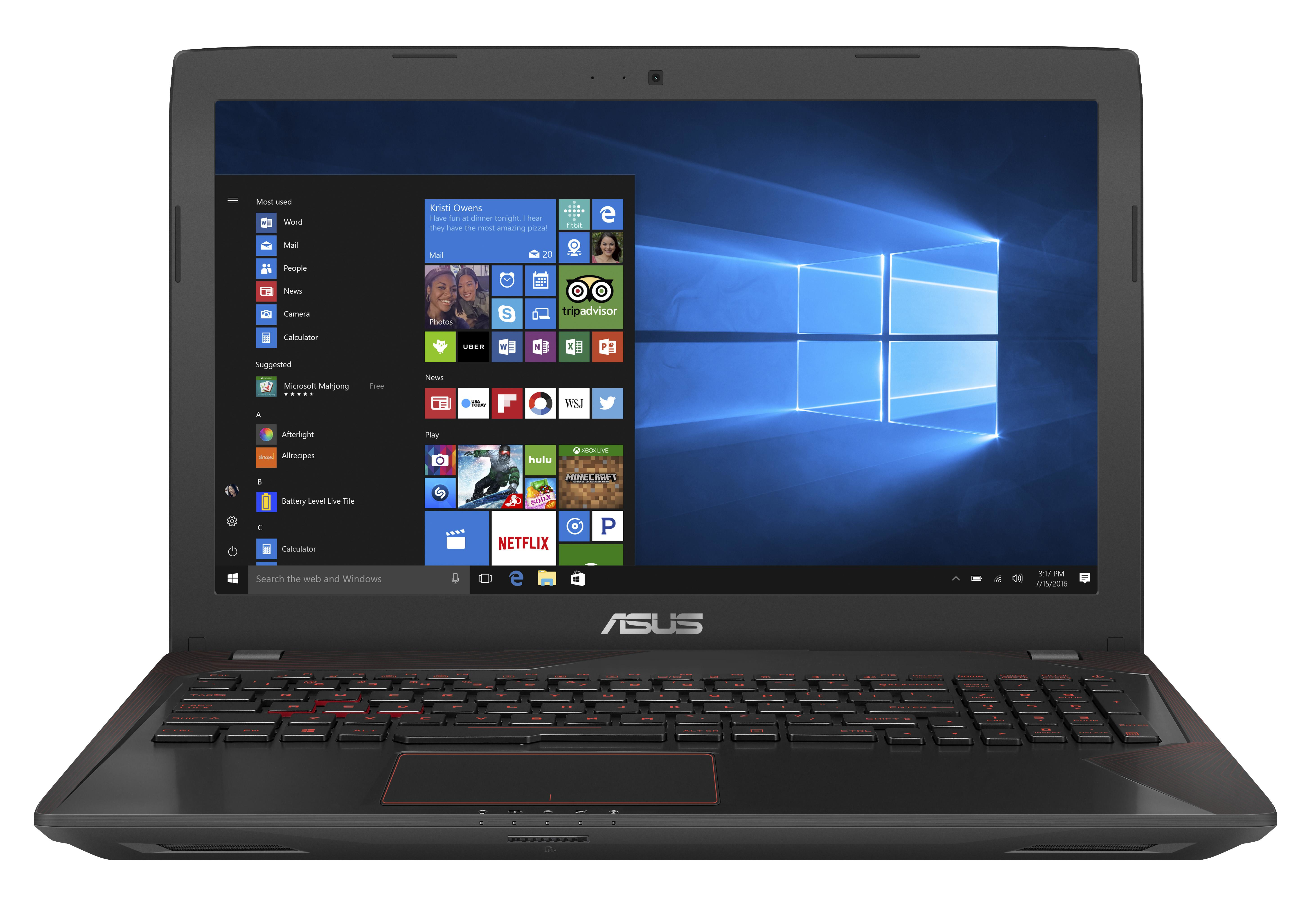 ASUS FX553VE-DM407T/i5-7300HQ/8GB/1TB/4GB-GTX1050TI/15.6" Gaming Laptop