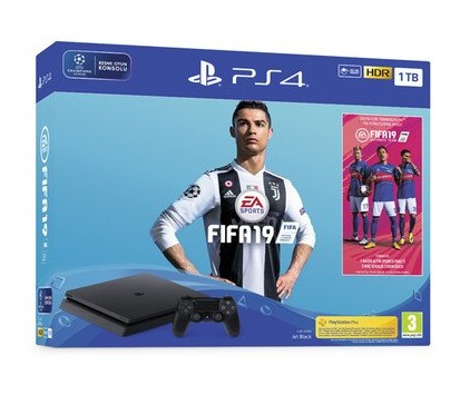 SONY PS4 1TB F + Fifa 19 Oyun Konsolu