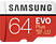 SAMSUNG EVO+ 95MB/S CL10 U1+AD - Micro-SDXC-Speicherkarte  (64 GB, 100, Weiss/Rot)