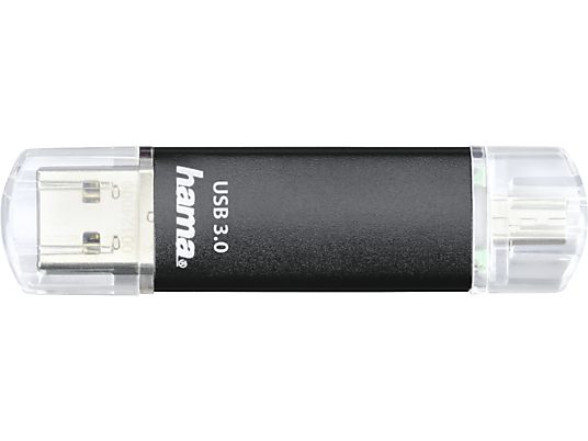 HAMA 181071 Laeta Twin - Chiavetta USB  (256 GB, Nero)