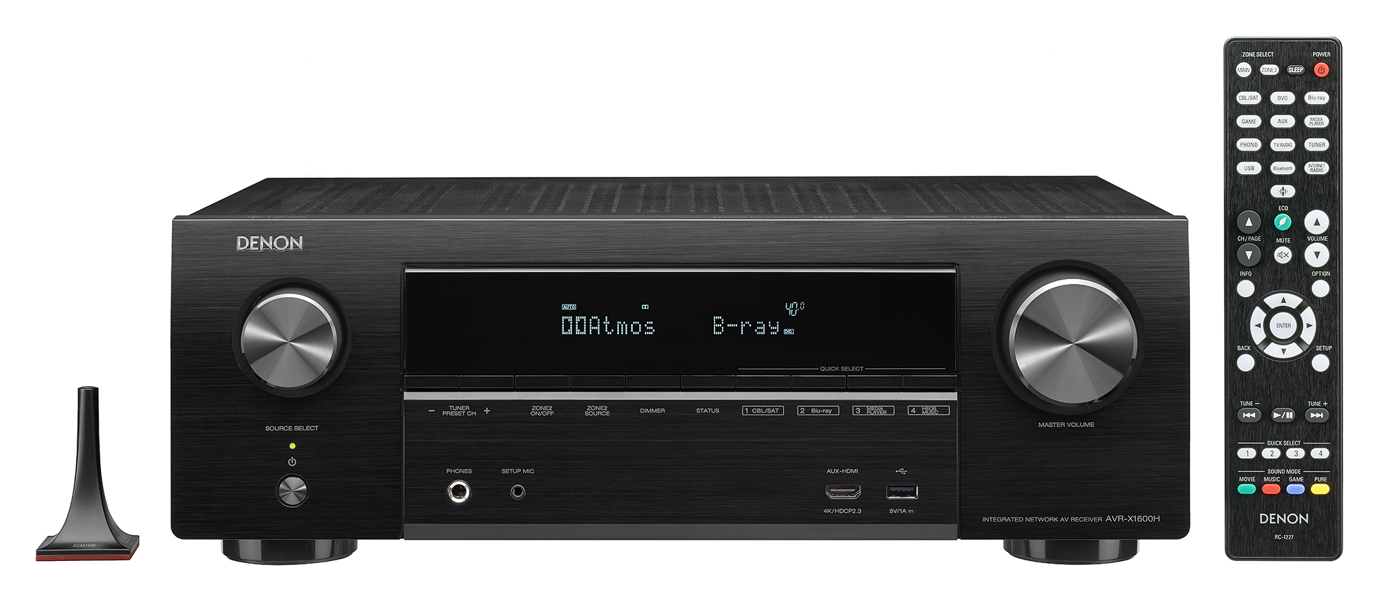 DENON AVR-X1600H AV-Receiver (7.2 Kanäle, Schwarz)