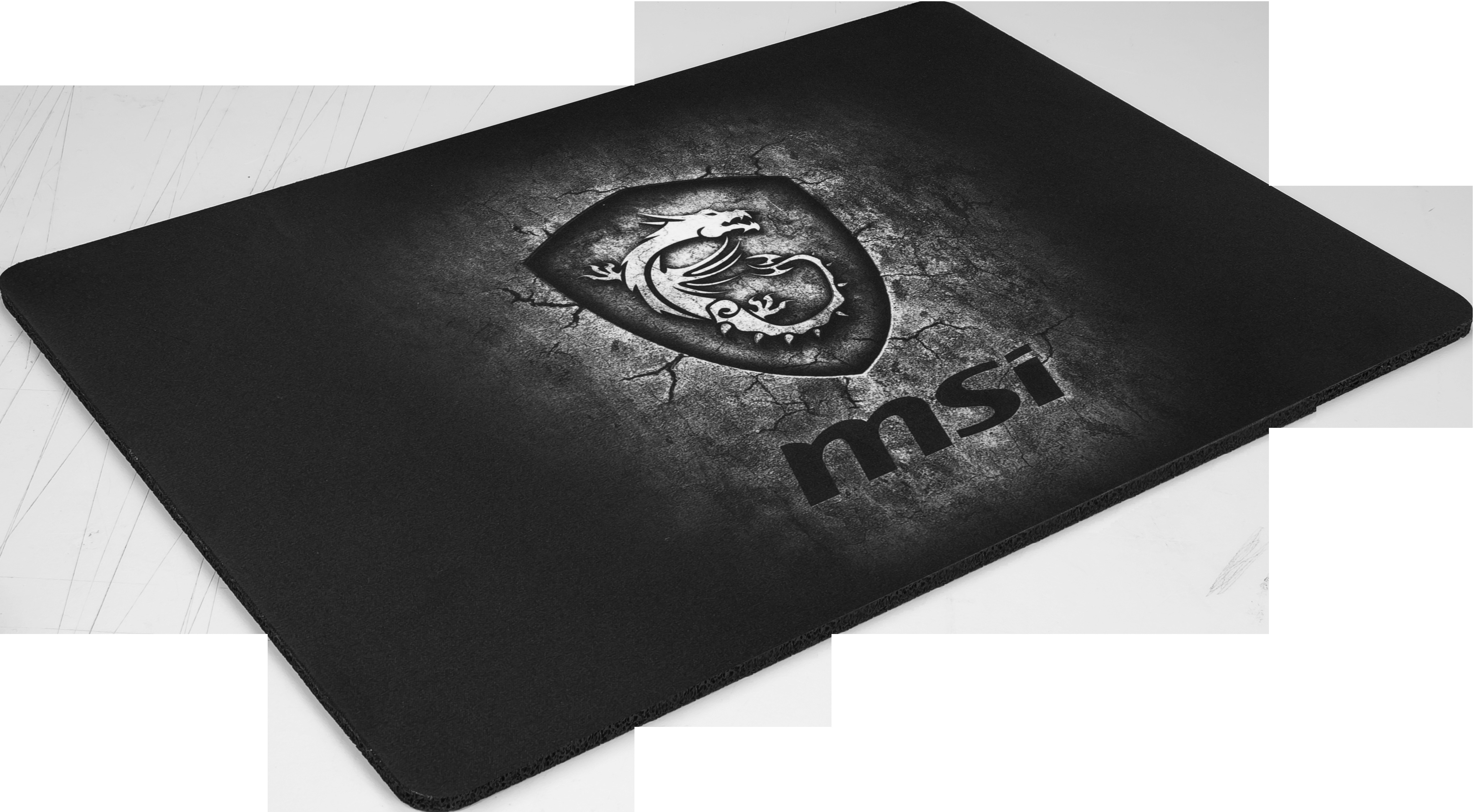 MSI Agility GD20 Gaming Mauspad (extra soft & flexibel, 320 x 220 x 5 mm, Drachen Logo, schwarz, 165 Gramm)