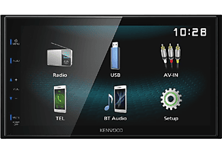 Autorradio - Kenwood DMX120BT, 6.8", Bluetooth, USB, Negro