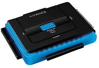verbo Círculo de rodamiento enseñar Adaptador -Vivanco, para discos duros, USB/SATA/IDE