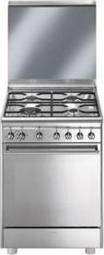 Cocina de gas - SMEGCX 68 M8-1, Acero inoxidable, A, 72L