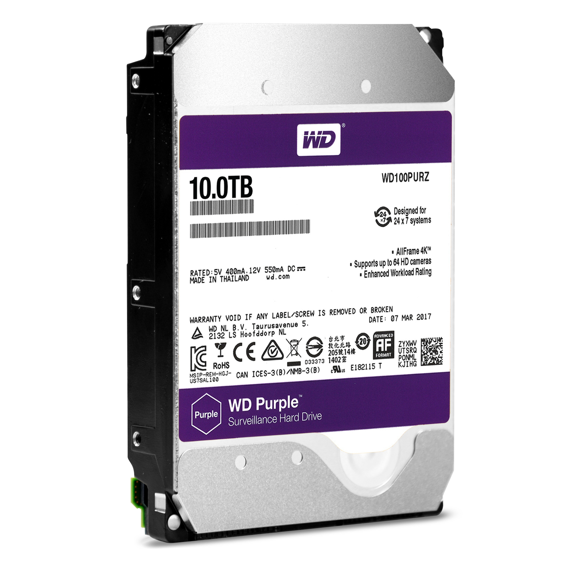 WD 10TB 3.5 5400RPM 256MB SATA3 GUVENL�K C�HAZ� DAH�