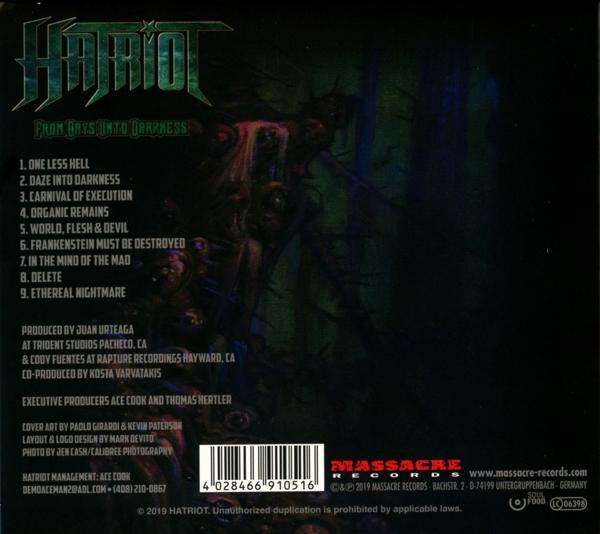 Hatriot - From Days Into Darkness  - (CD)