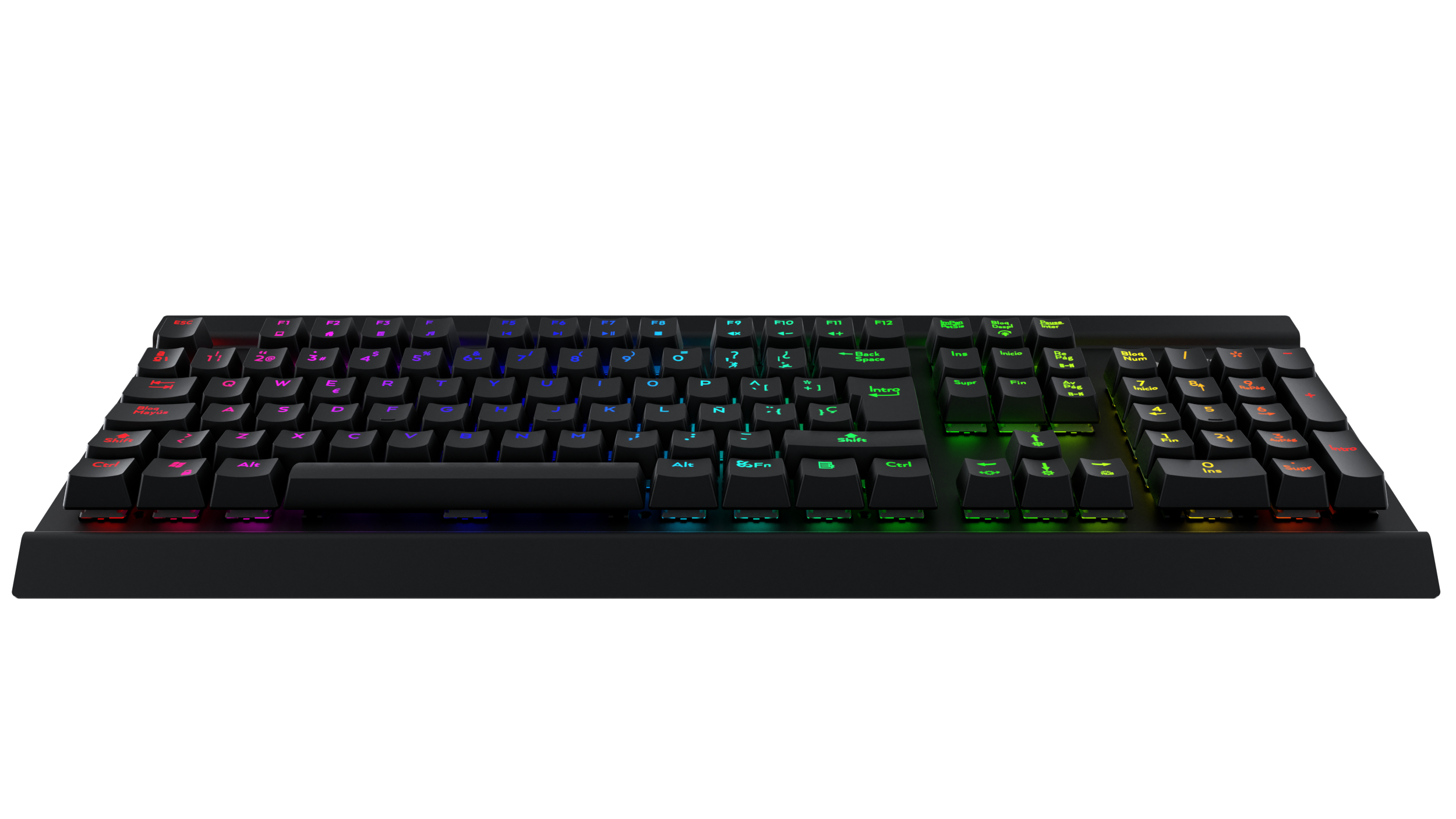 Teclado gaming - Newskill Thanatos, Teclado gaming RGB, Switch Blue