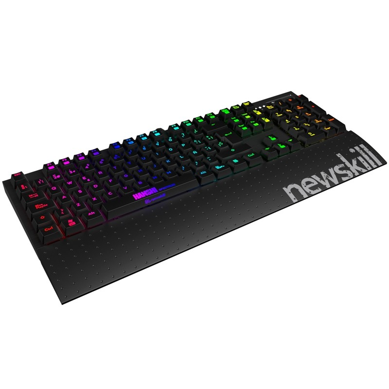 Teclado gaming - Newskill Hanshi Spectrum, Retroiluminado, Kailh Blue