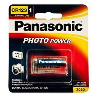 Batería electrónicas - Panasonic Litio Batería de la cámara CR123 Litio 