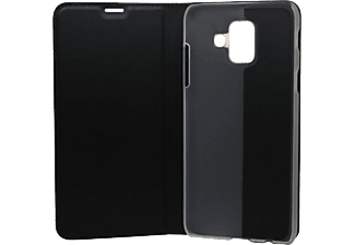 CASE AND PRO Samsung Galaxy A6 Flip oldalra nyíló tok , Fekete ( BOOKTYPE-SAM-A6-BK)