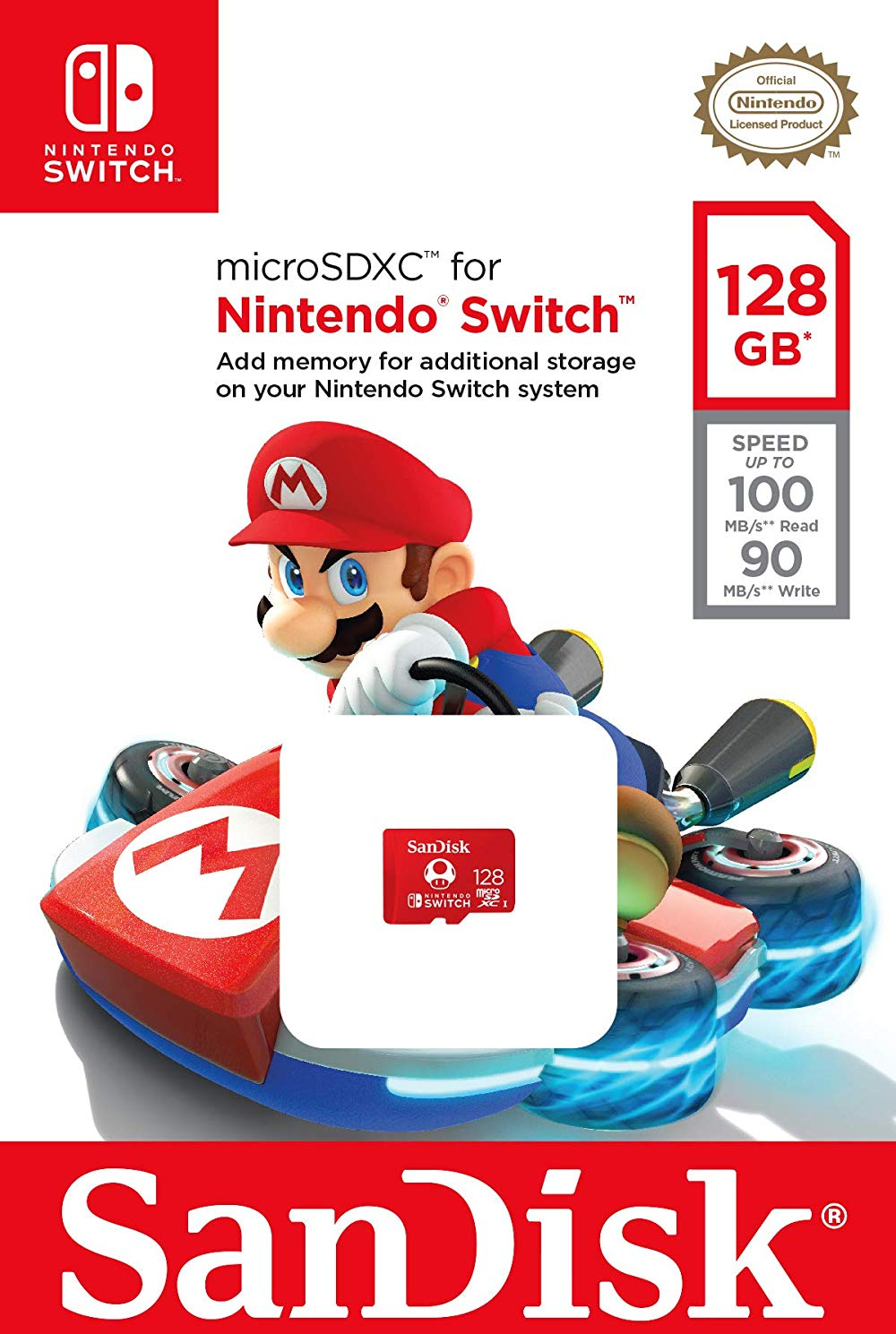 Nintendo Switch Nintendo Switch + 128GB MicroSD SANDISK Nintendo Switch | MIC-SDX Extreme 128GB - Speicherkarte