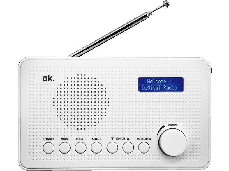 OK Draagbare radio DAB / DAB + (ORD 110-W)