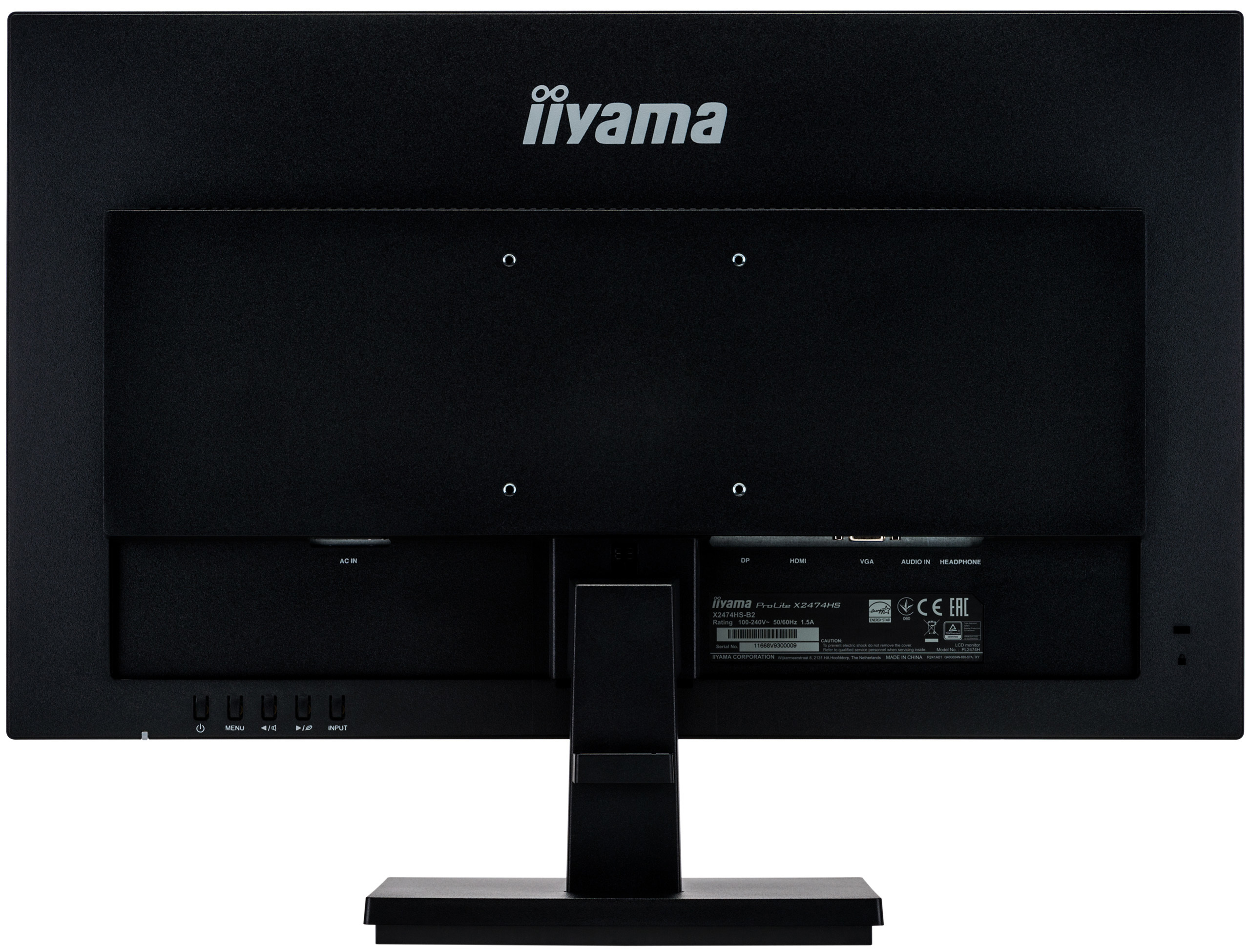 IIYAMA PROLITE X2474HS-B2 24 Zoll  Full-HD  Monitor  4 ms Reaktionszeit  