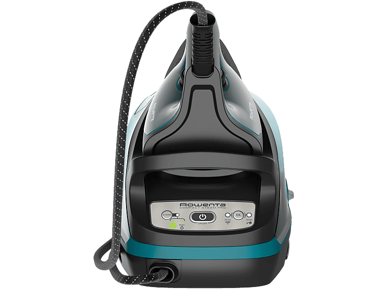 Rowenta DG7623 Compact Steam Pro Dampfbügelstation (6,3 bar, 2200 Watt, 1,1 l Wassertank, Schwarz/Blau) — Foto 2 von 5