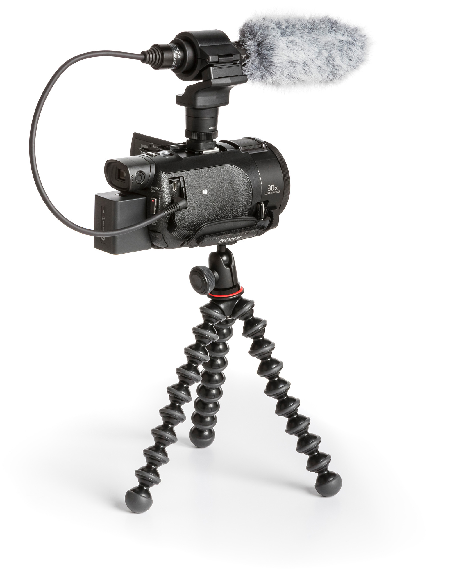 SONY FDR-AX53 Zeiss Creator Kit inkl. Mikrofon, GorillaPod, Camcorder , Exmor R CMOS 8,57 Megapixel, 20xopt. Zoom