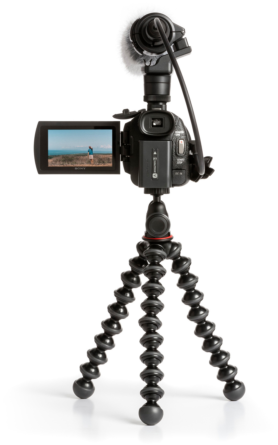 SONY FDR-AX53 Zeiss Creator Kit inkl. Mikrofon, GorillaPod, Camcorder , Exmor R CMOS 8,57 Megapixel, 20xopt. Zoom