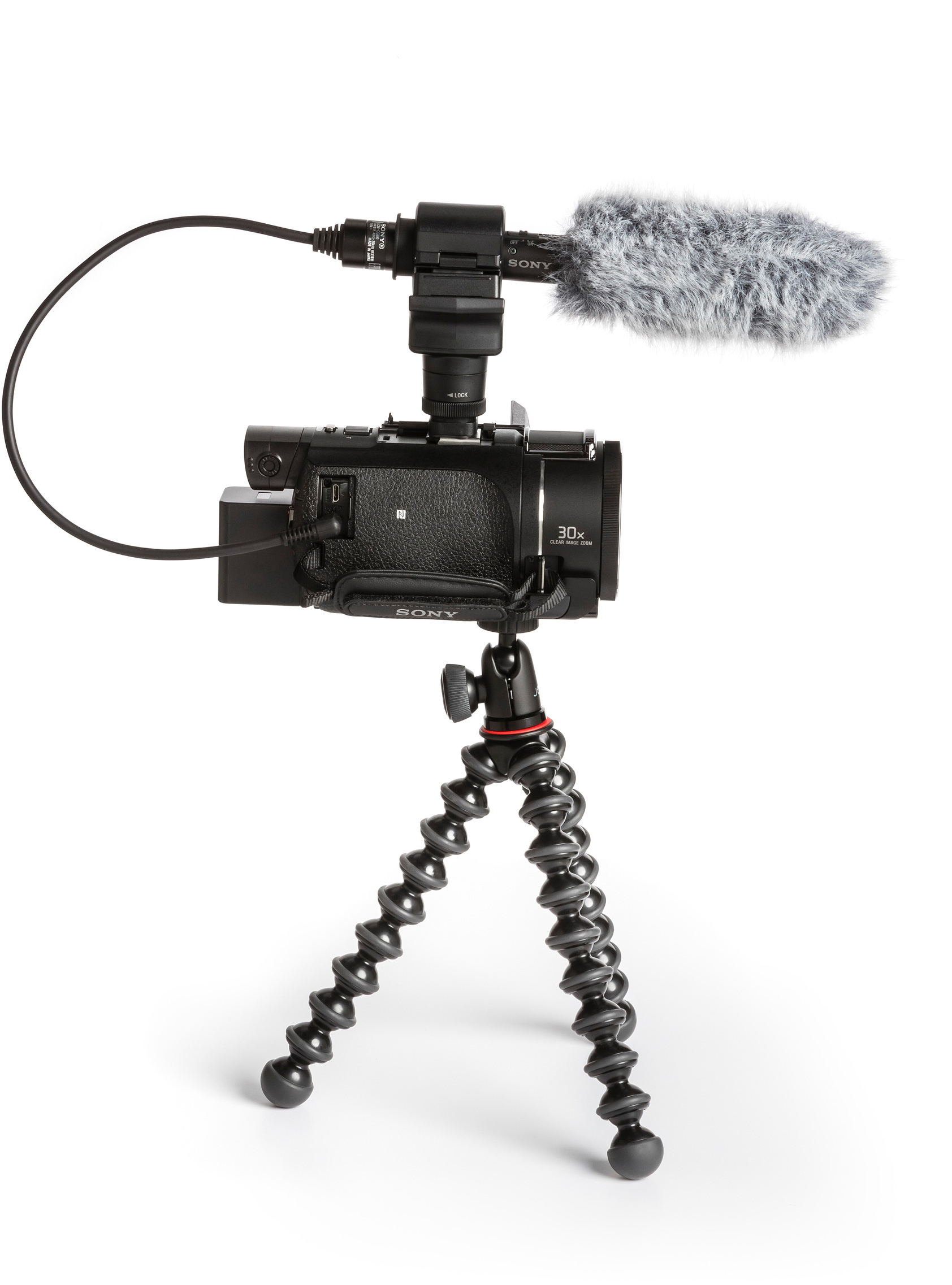 SONY FDR-AX53 Zeiss Creator Kit inkl. Mikrofon, GorillaPod, Camcorder , Exmor R CMOS 8,57 Megapixel, 20xopt. Zoom