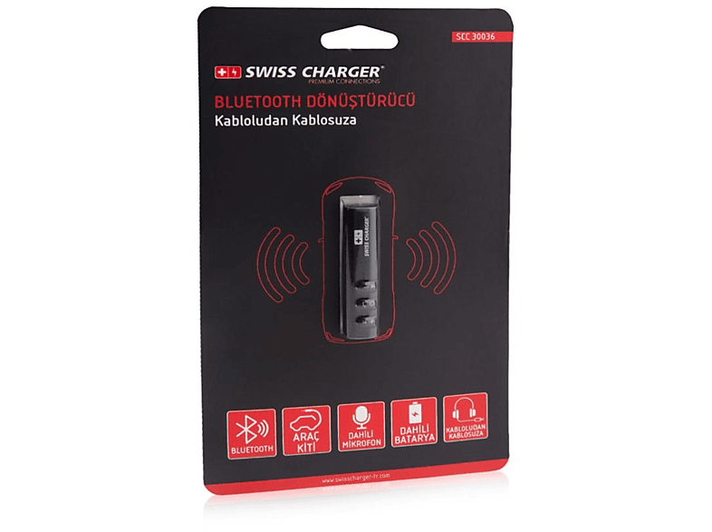 SWISS CHARGER Charger SCC30036 Bluetooth Aux Dönüştürücü_4