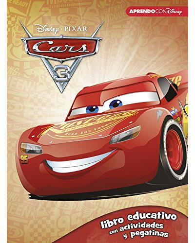 Cars 3. Libro educativo con actividades y pegatinas disney. tapa blanda 3