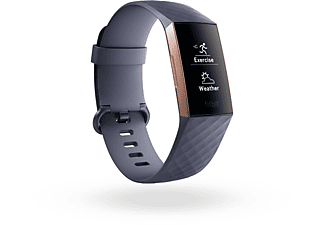 FITBIT Charge 3 Blauw/Roségoud + Sportband