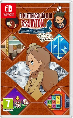 Funda de juego de Nintendo Switch con una mujer de dibujos animados.
